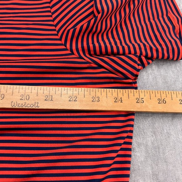 RLX Ralph Lauren Shirt Men XLarge Blue Red Stripe Polo Golf Sport - Picture 6 of 10